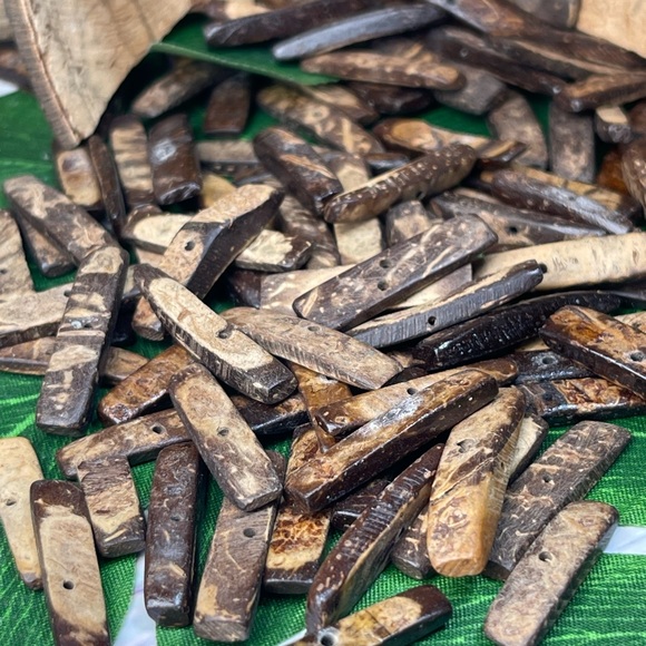 LAST ONE VINTAGE Coco Coconut Shell Beads +Bonus Jewelry Making DIY Crafting Lot - Picture 10 of 15